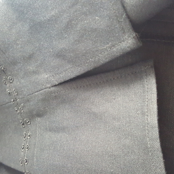 NWT Tribal FAVORITE Black Linen Blend Capri Crop Pants (6) - Picture 6 of 10